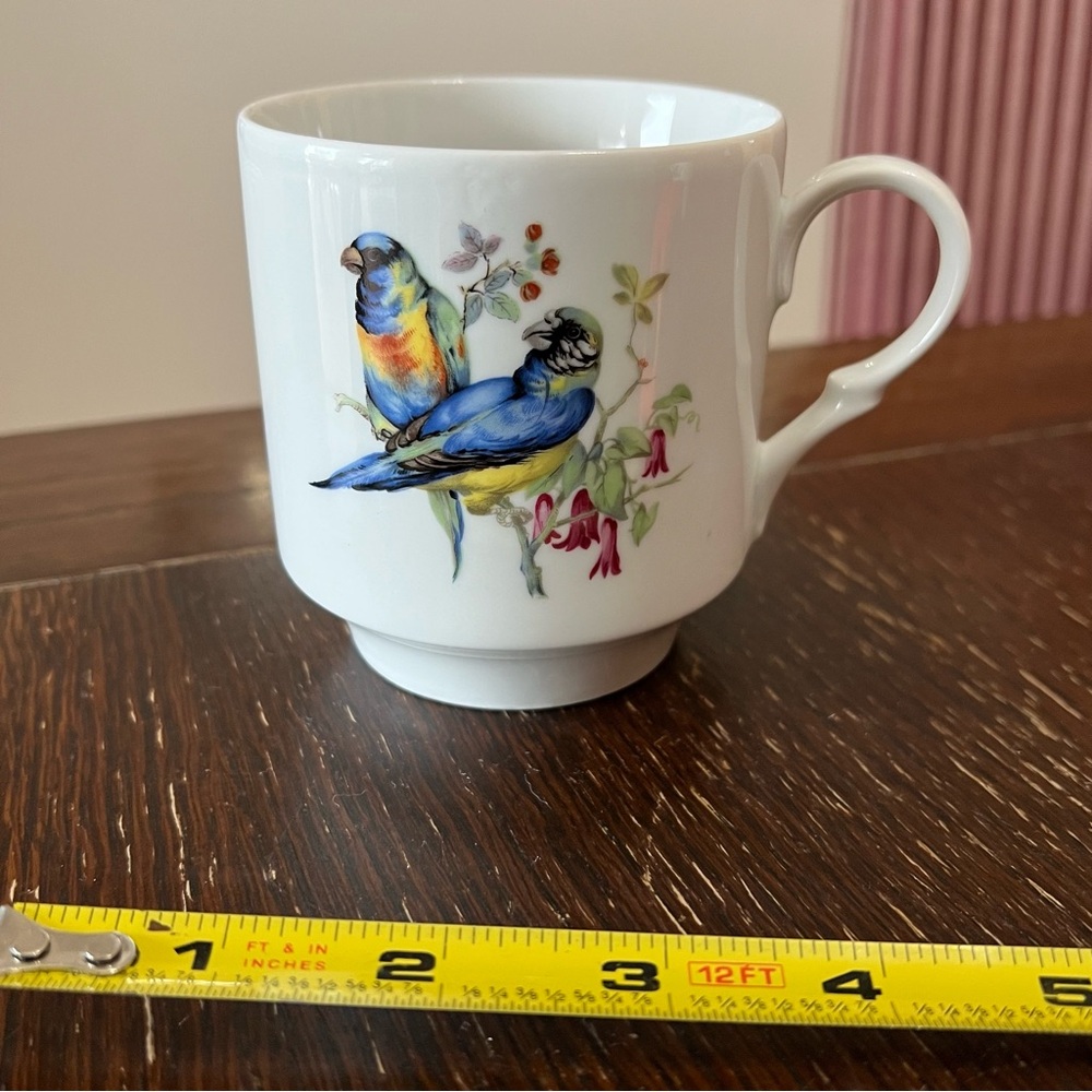 Bavaria Schumann Arzberg Germany bird cup ceramic mug